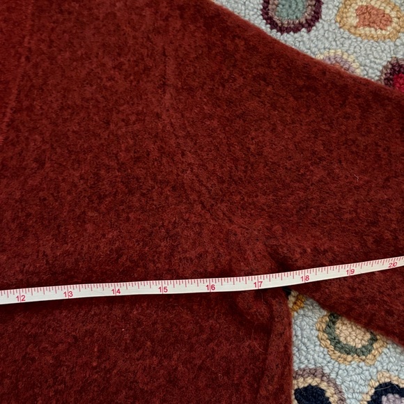 All Saints Burnt Orange Wool-Blend Rufa Cardigan - Picture 9 of 9